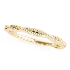Twisted Wedding Gold Band