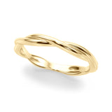 Twisting Wedding Gold Band