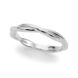 Twisting Wedding Gold Band