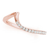 Euro Shank Half Eternity Ring in Gold & Platinum