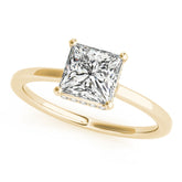 Statement Cut Princess Diamond Engagement Ring — 9K/18K Gold & Platinum