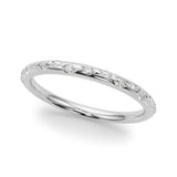 Scattered Diamond Half Eternity Ring in Gold & Platinum