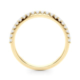 Prong Set Half Eternity Ring in Gold & Platinum