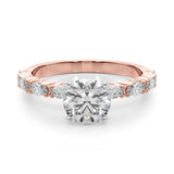 Noble Remountring Marquise Diamond Engagement Ring — 9K/18K Gold & Platinum