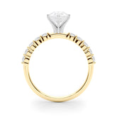 Radiant Remount Ring Round Diamond Engagement Ring — 9K/18K Gold & Platinum