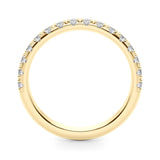 Prong Set Half Half Eternity Ring in Gold & Platinum