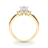 Classic Remountring Round Diamond Engagement Ring — 9K/18K Gold & Platinum