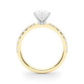 Sophisticated Remount Rng Round Diamond Engagement Ring — 9K/18K Gold & Platinum