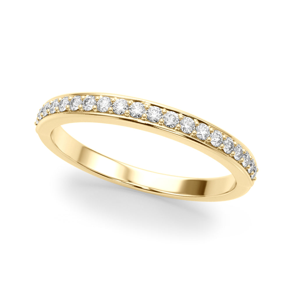 Halfway Channel Set Half Eternity Ring in Gold & Platinum