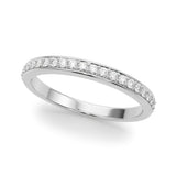 Halfway Channel Set Half Eternity Ring in Gold & Platinum