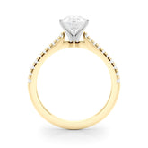 Opulent Remount Ring Round Diamond Engagement Ring — 9K/18K Gold & Platinum