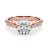 Brilliant Remount Ring Round Diamond Engagement Ring — 9K/18K Gold & Platinum