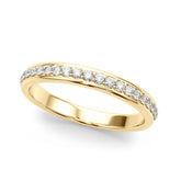 Half Half Eternity Ring in Gold & Platinum
