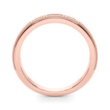 Channel Set Fancy Baguette Half Eternity Ring in Gold & Platinum