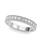 1/4 Dia Tw Half Eternity Ring in Gold & Platinum