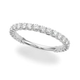 Contemporary Prong Set Bracelets Half Eternity Ring in Gold & Platinum