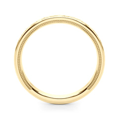 Vintage Inspired Wedding Gold Band
