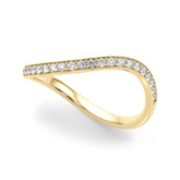 Diamond Half Eternity Ring in Gold & Platinum
