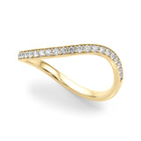 Diamond Half Eternity Ring in Gold & Platinum
