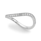 Diamond Half Eternity Ring in Gold & Platinum