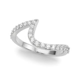 Diamond Half Eternity Ring in Gold & Platinum