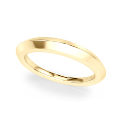 Plain Knife Edge Wedding Gold Band