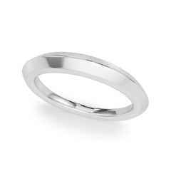 Plain Knife Edge Wedding Gold Band
