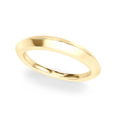 Plain Knife Edge Wedding Gold Band
