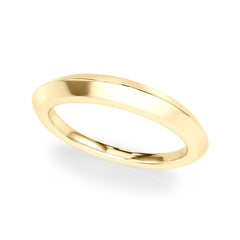 Plain Knife Edge Wedding Gold Band