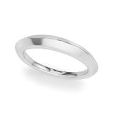 Plain Knife Edge Wedding Gold Band