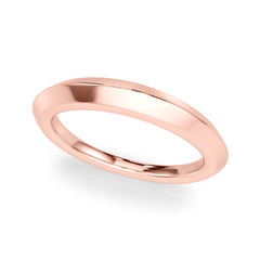 Plain Knife Edge Wedding Gold Band