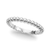 Beaded Wedding Gold Band