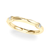 Infinity Half Eternity Ring in Gold & Platinum