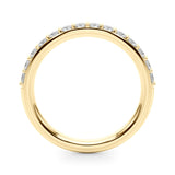 Straight Diamond Half Eternity Ring in Gold & Platinum
