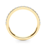Straight Diamond Half Eternity Ring in Gold & Platinum