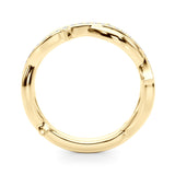 Nature Inspired Half Eternity Ring in Gold & Platinum