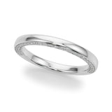Diamond Accented Half Eternity Ring in Gold & Platinum