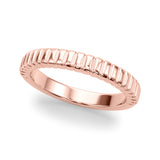 Textured Wedding Gold Band