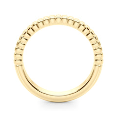 Textured Wedding Gold Band