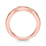 Vintage Inspired Half Eternity Ring in Gold & Platinum