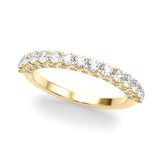 Straight Diamond Half Eternity Ring in Gold & Platinum
