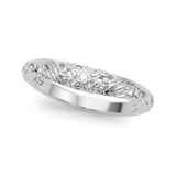 Diamond Half Eternity Ring in Gold & Platinum