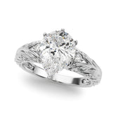 Pristine Center Oval Diamond Engagement Ring — 9K/18K Gold & Platinum