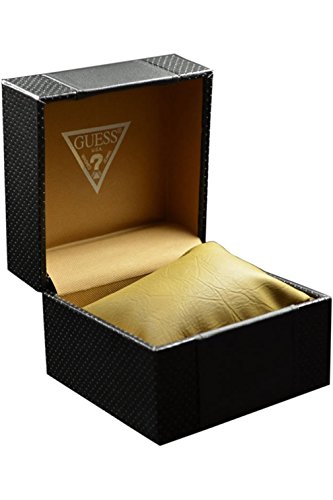 Guess Men's Chronograph Blue Dial Watch, Rose Gold-Tone Case & Leather Strap