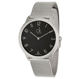 Calvin Klein Men's Minimal Watch – Stainless Steel Mesh Bracelet