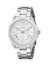 Fossil Cecile Women’s Blue Dial Watch – Silver-Tone Stainless-Steel Bracelet