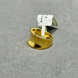 womens solid gold band classic gold ring