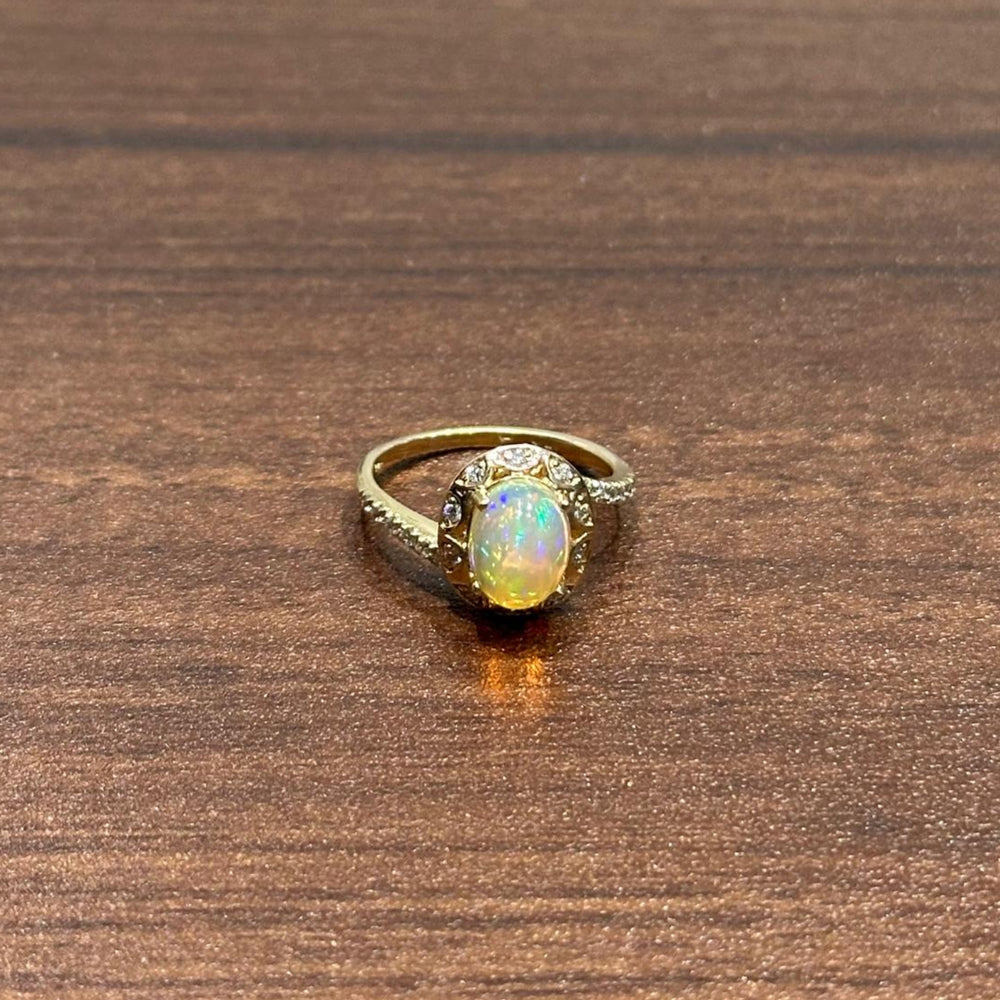 multicolor opal ring