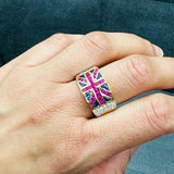 luxury gemstone ring