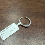 Minimalistischer runder Labordiamantring aus 925er Silber, perfekt als Geschenk